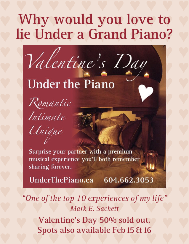 Valentine's Day Under the Piano